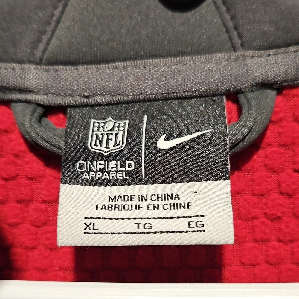 Nike NFL On-Field Apparel Arizona Cardinals Full-Zip Jacket XL Black/Red